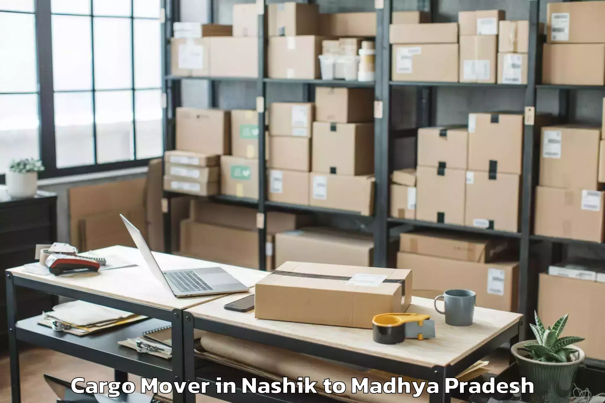 Top Nashik to Itm University Gwalior Gwalior Cargo Mover Available